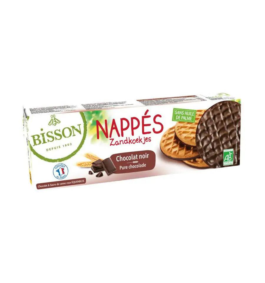 Bisson Pure chocolade frosted granenkoekjes 140 gram