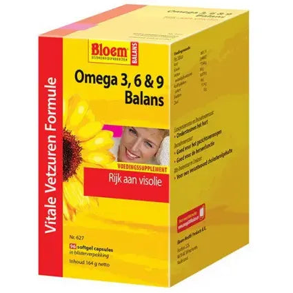 Bloem Omega 3 6 & 9 balans 96 softgels