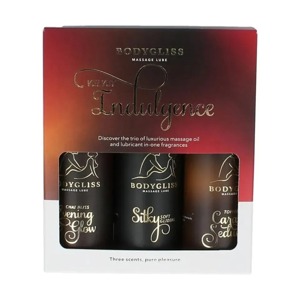 Bodygliss Velvet indulging three-pack travel edition 150 ml