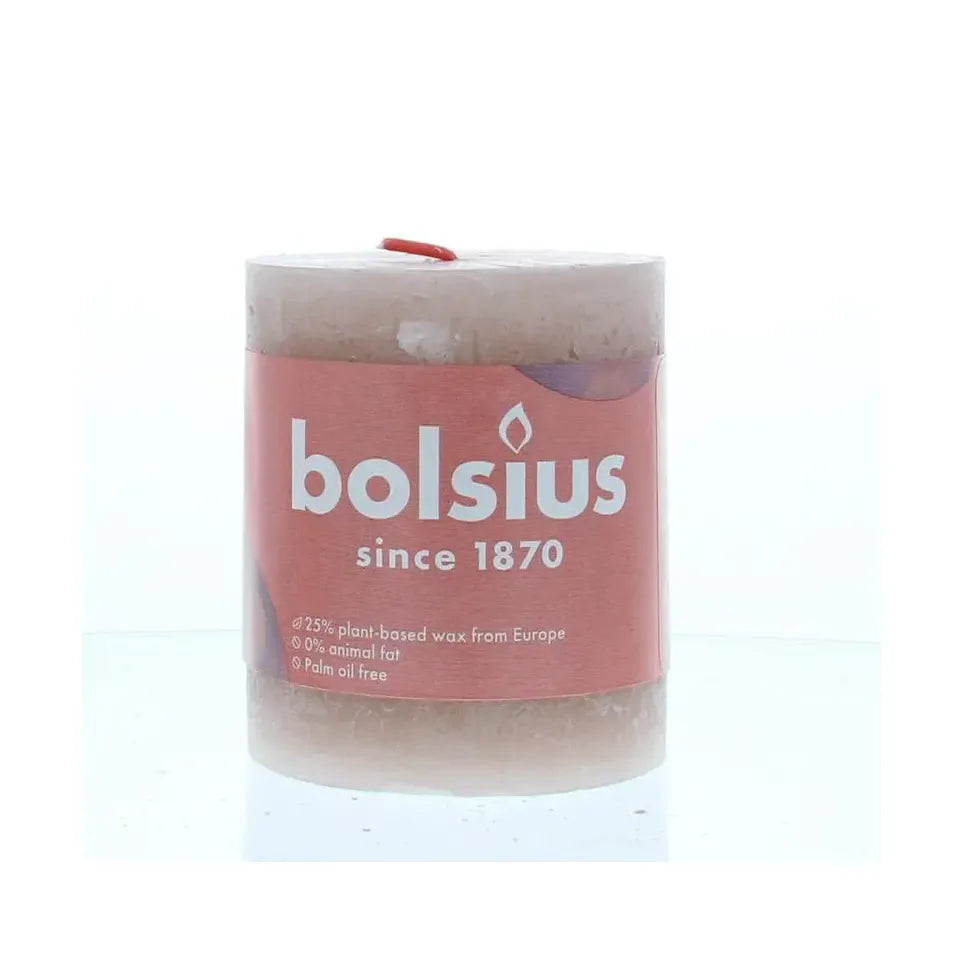 Bolsius Rustiekkaars shine 80/68 misty pink