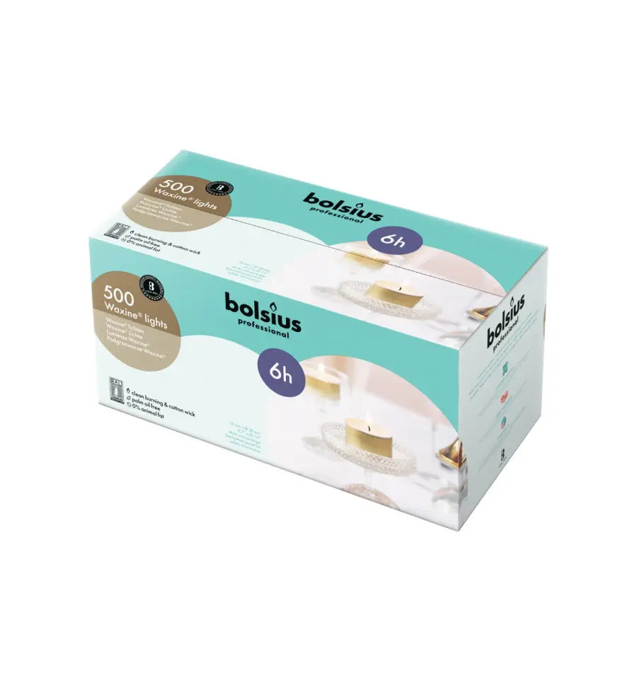 Bolsius Waxinelicht 16/38 wit 500 stuks