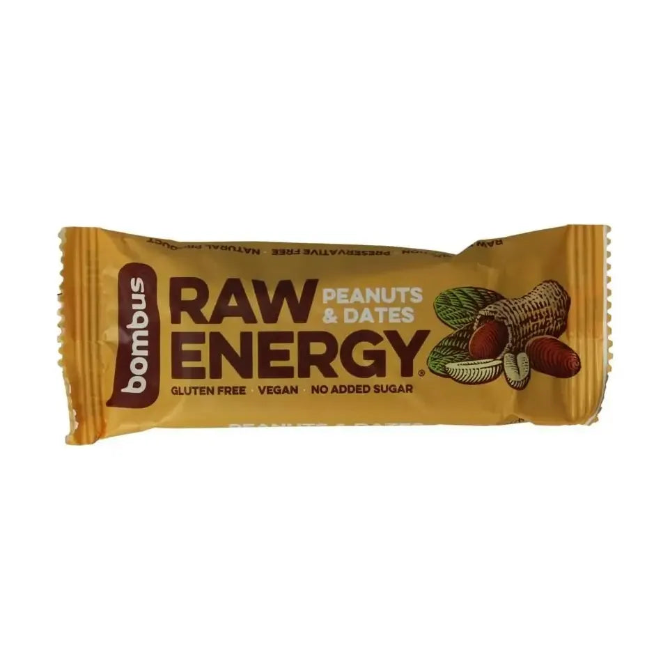 Bombus Raw energy bar peanut & dates 50 gram