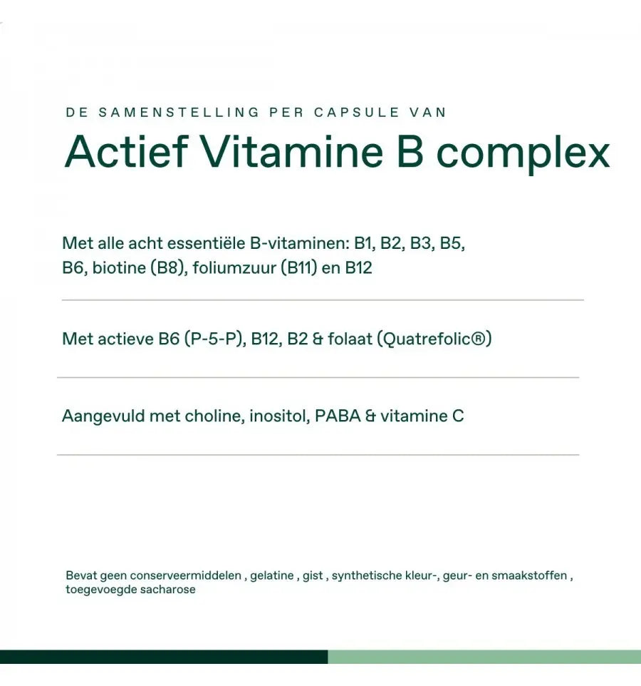 Bonusan Actief Vitamine B complex 1 x 60 capsules (afbeelding 3)