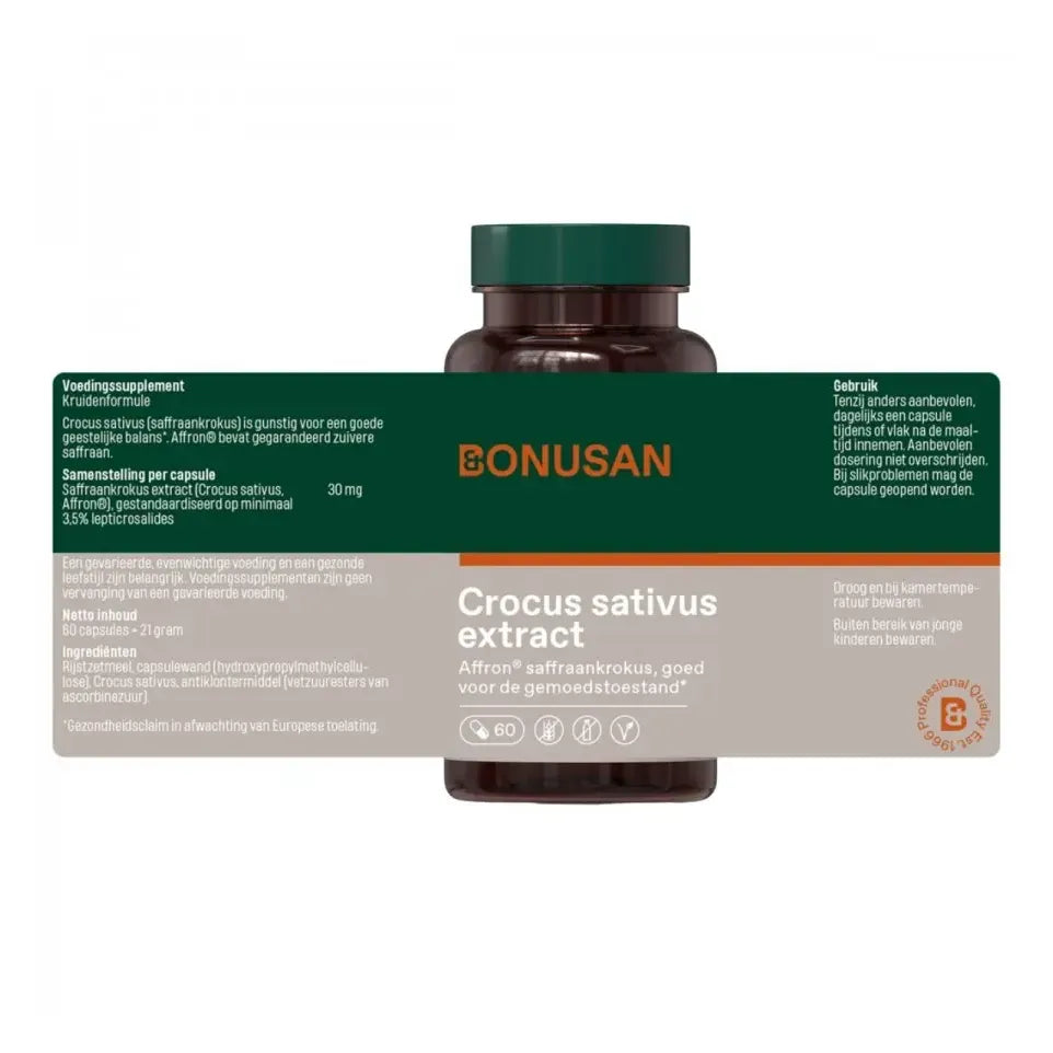 Bonusan Crocus Sativus Extract 60 vcaps