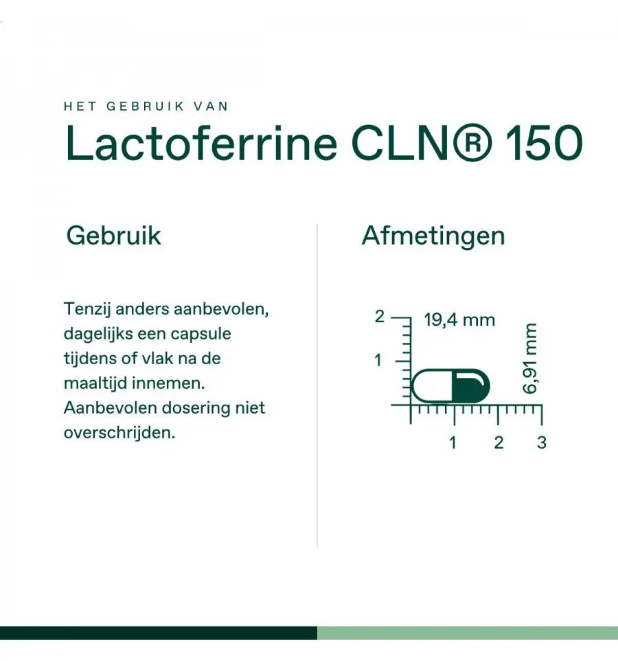 Bonusan Lactoferrine CLN 150 mg 1 x 60 vcaps (afbeelding 4)