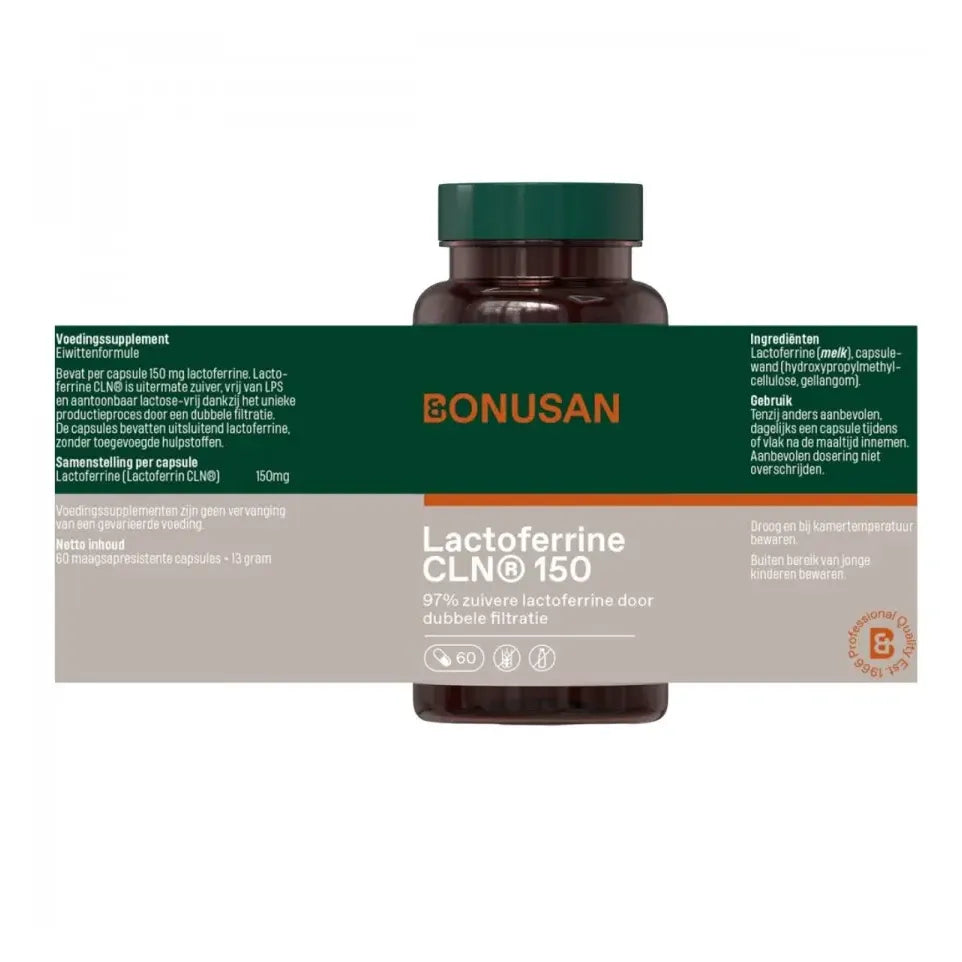 Bonusan Lactoferrine CLN 150 mg 1 x 60 vcaps (afbeelding 7)