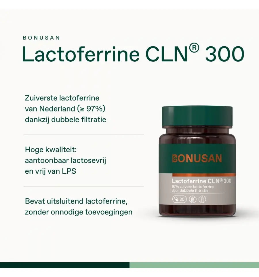 Bonusan Lactoferrine CLN 300 30 capsules (afbeelding 2)