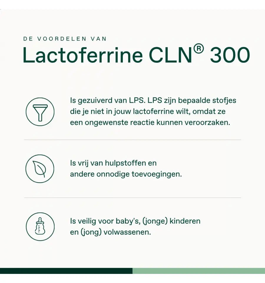 Bonusan Lactoferrine CLN 300 30 capsules (afbeelding 4)