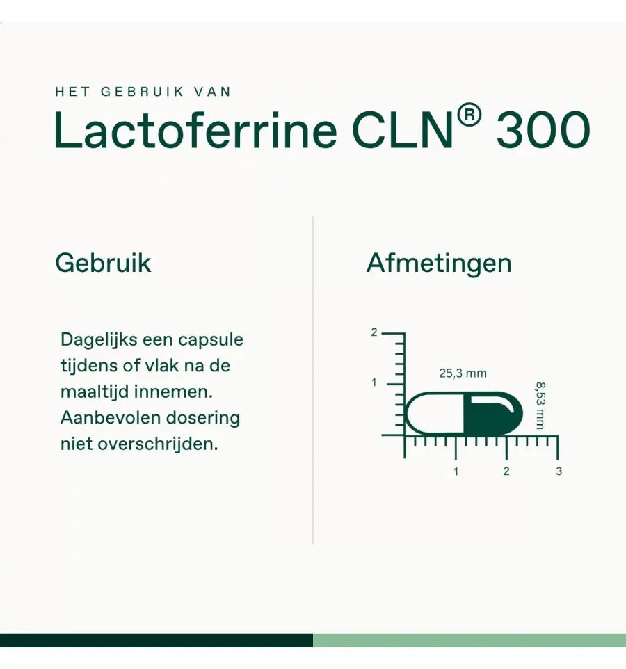 Bonusan Lactoferrine CLN 300 30 capsules (afbeelding 5)