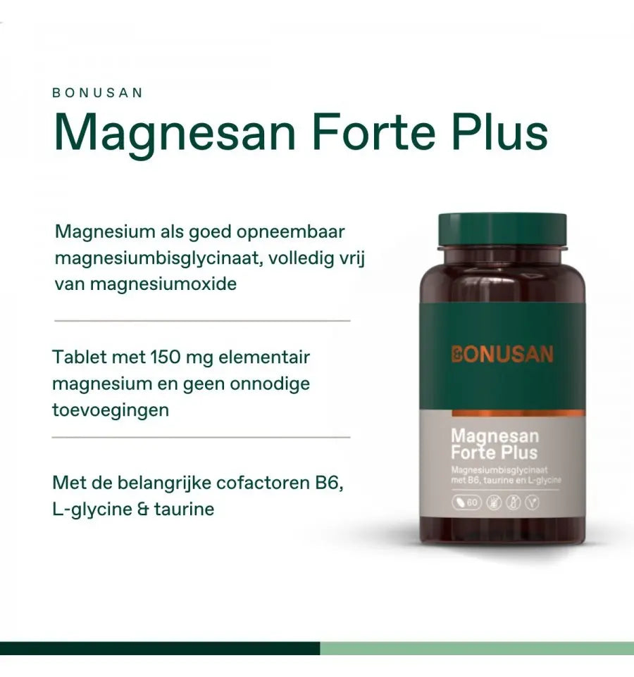 Bonusan Magnesan Forte plus 60 tabletten (afbeelding 2)