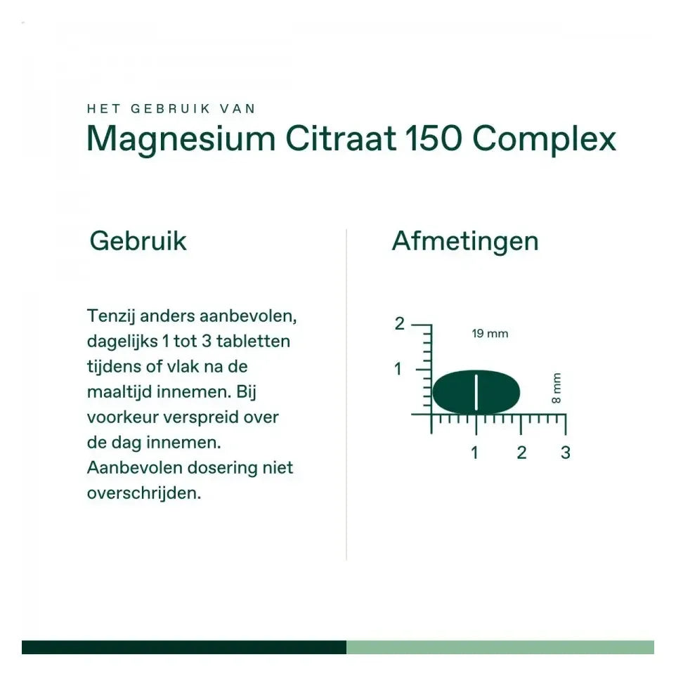 Bonusan Magnesium Citraat 150 mg Complex 120 tabletten