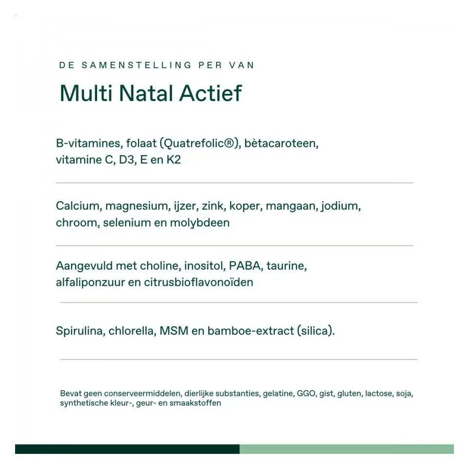 Bonusan Multi Natal Actief 60 tabletten