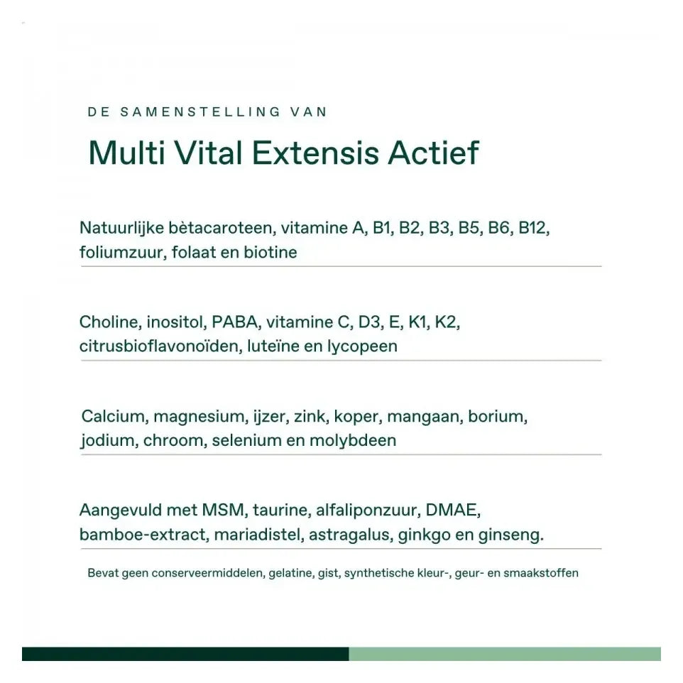 Bonusan Multi Vital Extensis Actief 90 tabletten