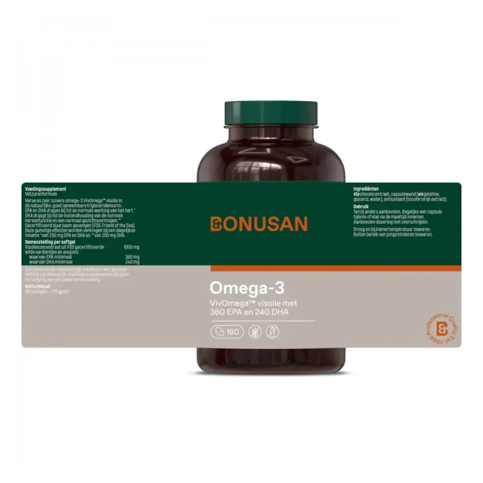 Bonusan Omega 3 180 softgels (afbeelding 8)
