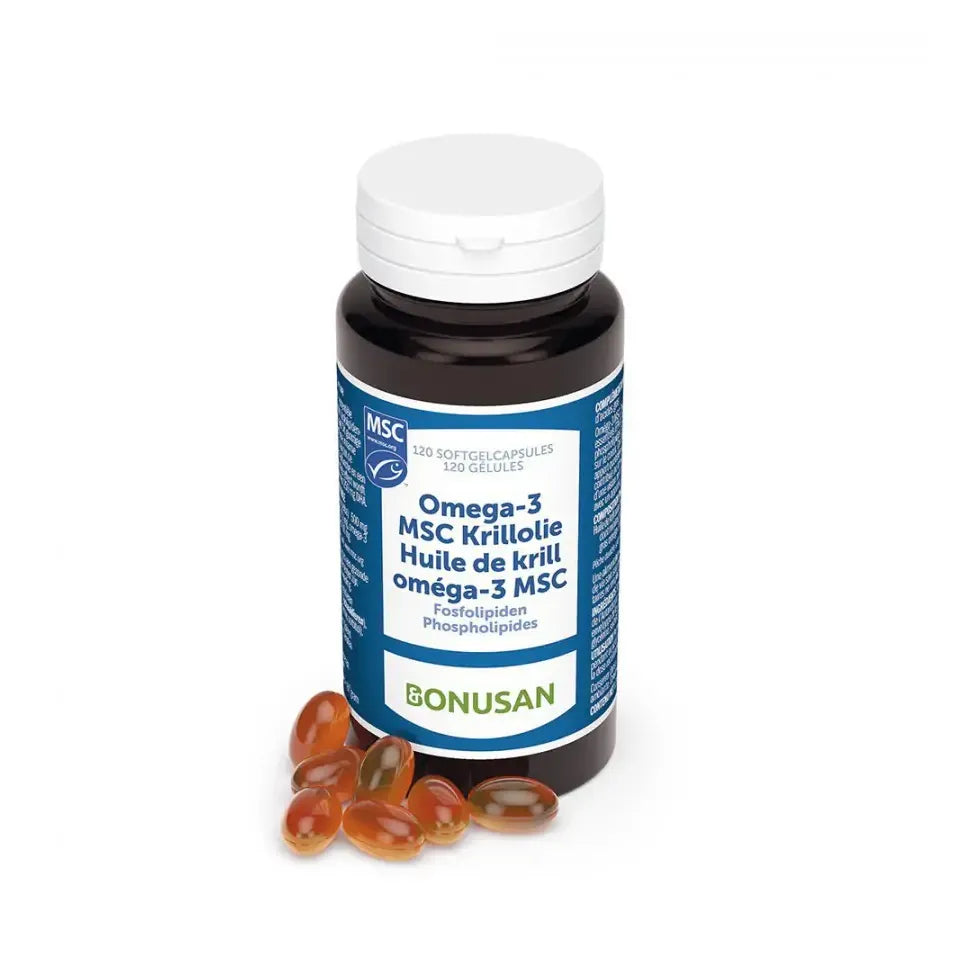 Bonusan Omega 3 MSC krillolie 120 softgels