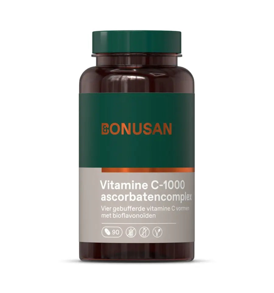 Bonusan Vitamine C-1000 ascorbaten 1 x 90 tabletten (afbeelding 1)
