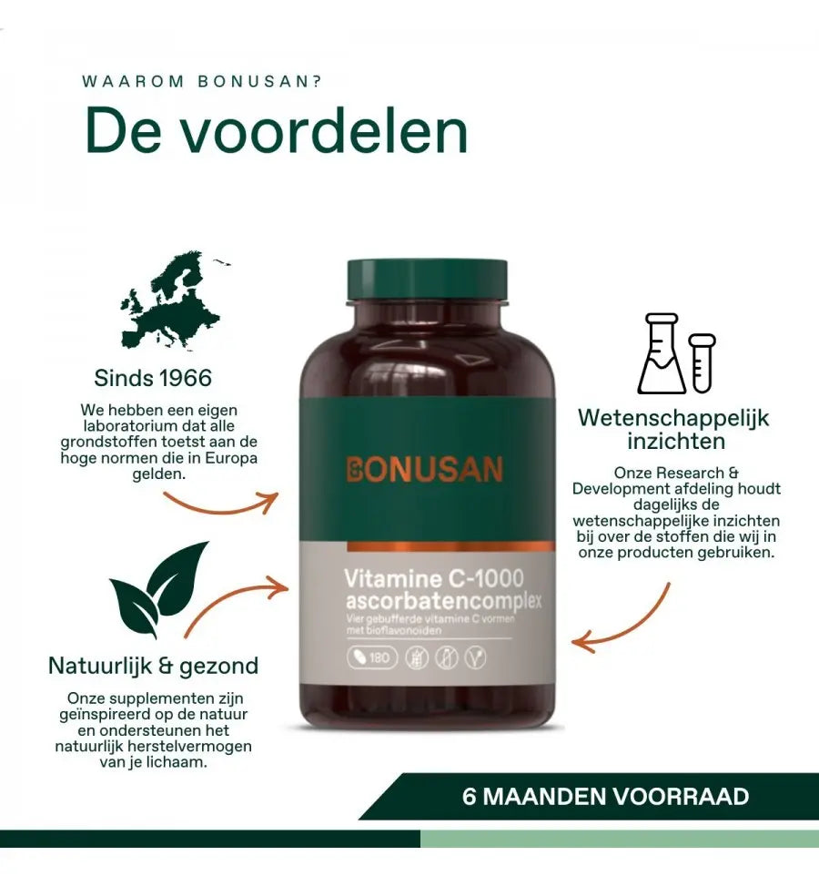 Bonusan Vitamine C-1000 ascorbaten 1 x 90 tabletten (afbeelding 7)