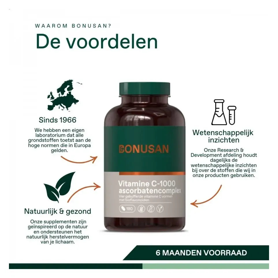 Bonusan Vitamine C-1000 ascorbaten 1 x 90 tabletten (afbeelding 7)