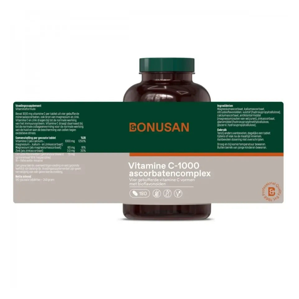 Bonusan Vitamine C-1000 ascorbaten 1 x 90 tabletten (afbeelding 8)
