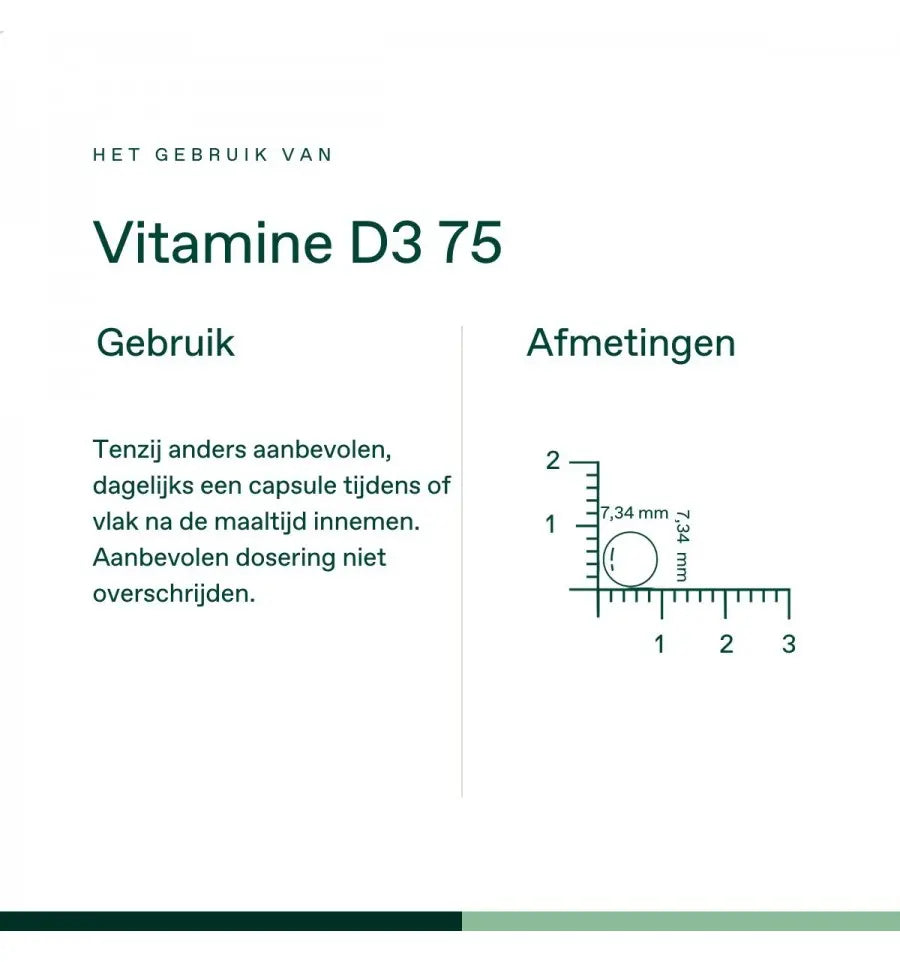 Bonusan Vitamine D3 75 mcg 1 x 120 softgels (afbeelding 5)