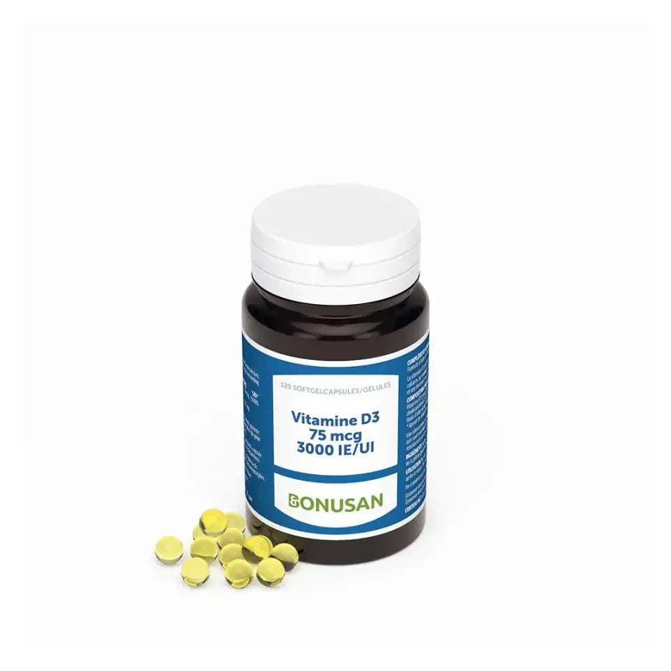 Bonusan Vitamine D3 75 mcg België 120 softgels