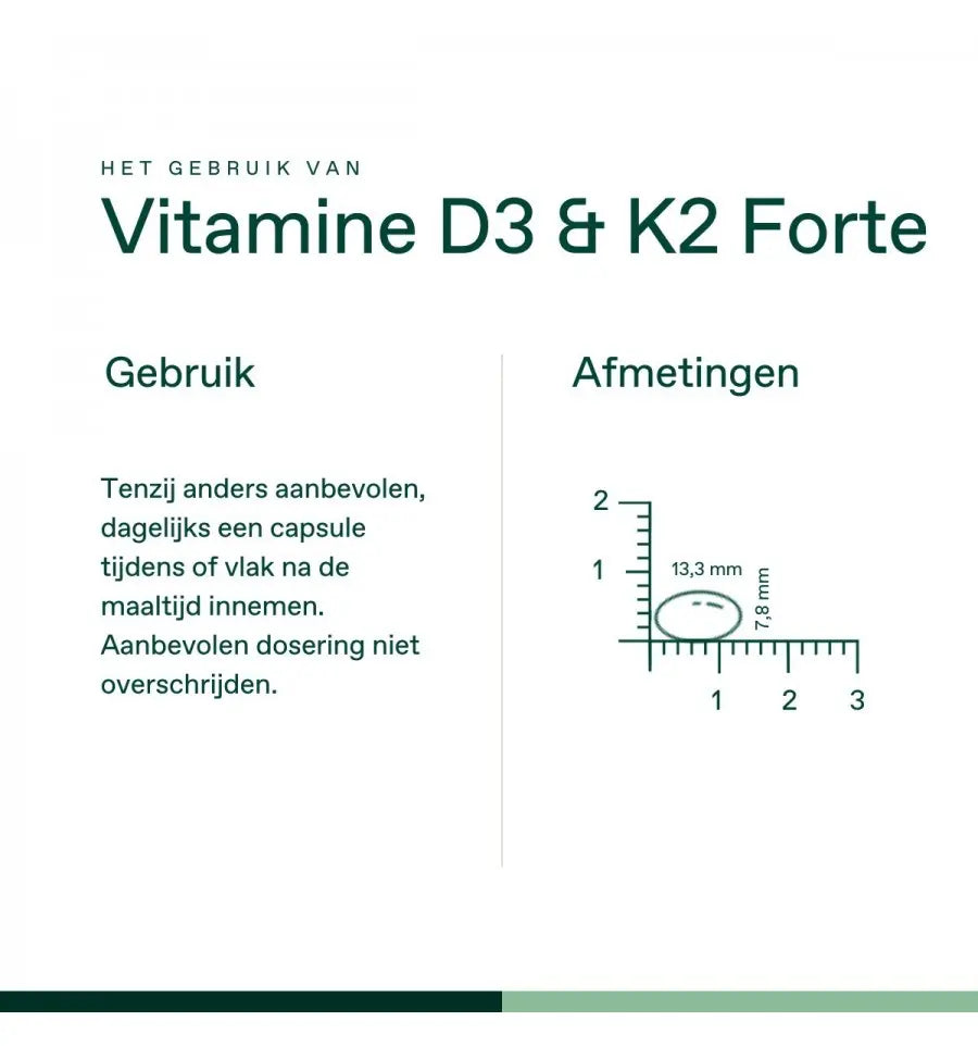 Bonusan Vitamine D3 & K2 Forte 60 softgels (afbeelding 5)