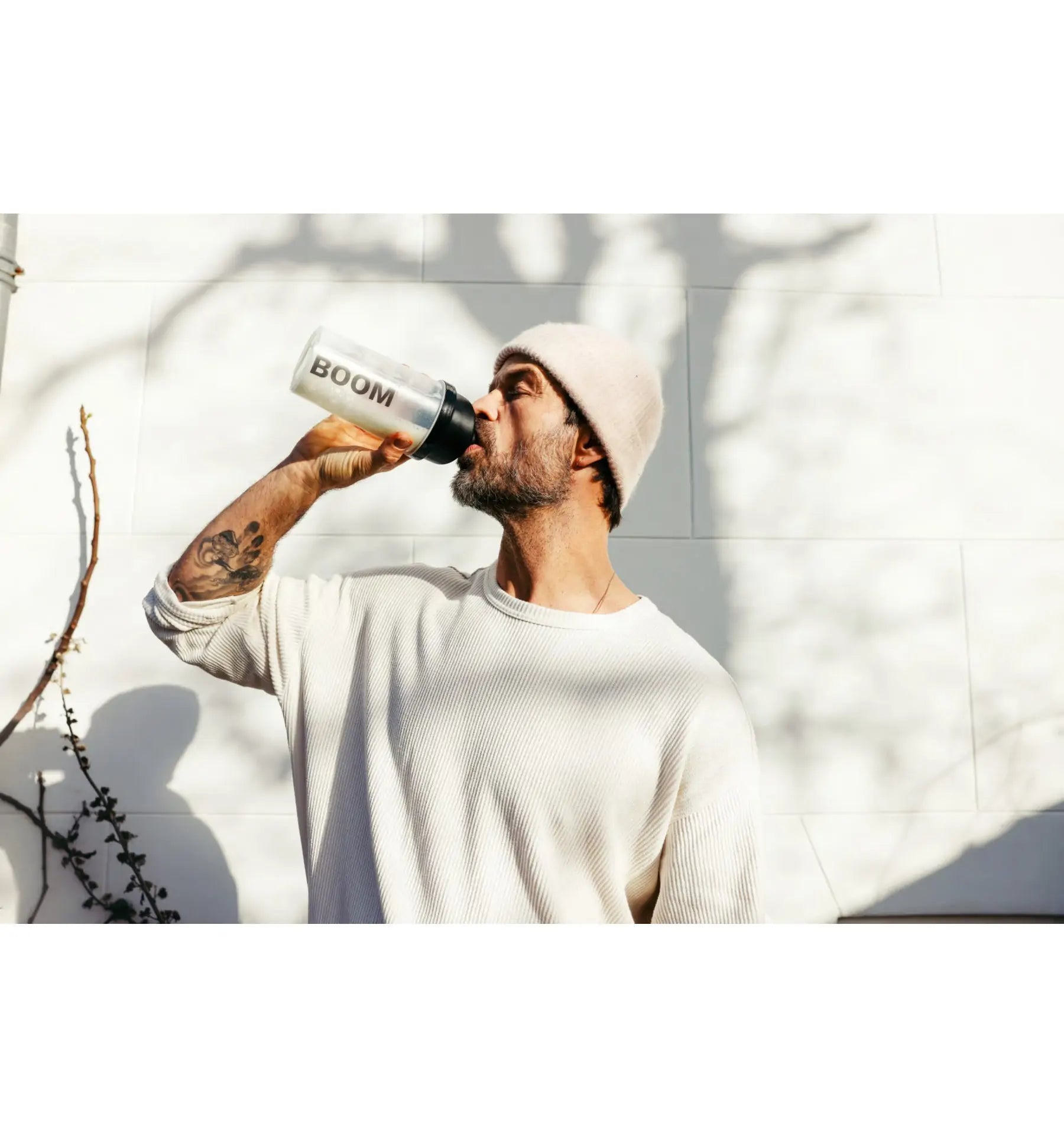 Boom Proteine Vanille 450 gram (afbeelding 4)