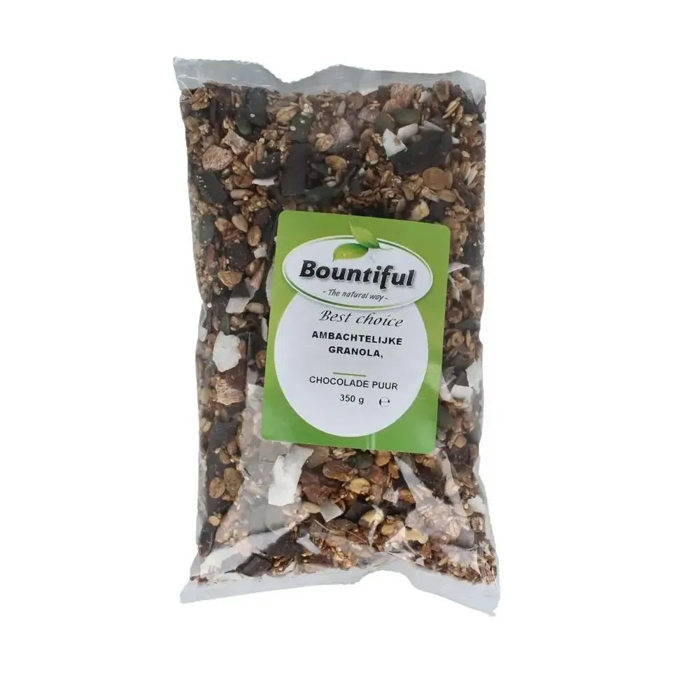 Bountiful Ambachtelijke granola chocola puur 350 gram