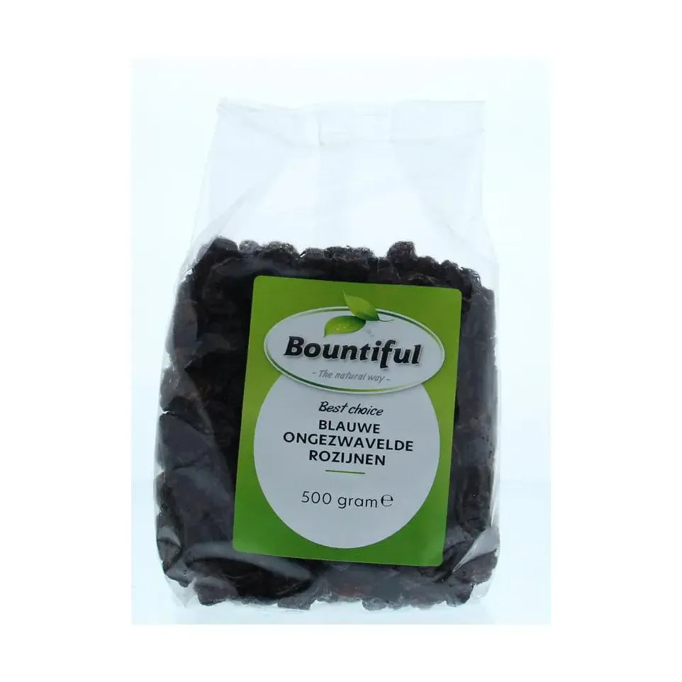 Bountiful Rozijnen blauw ongezwaveld 500 gram