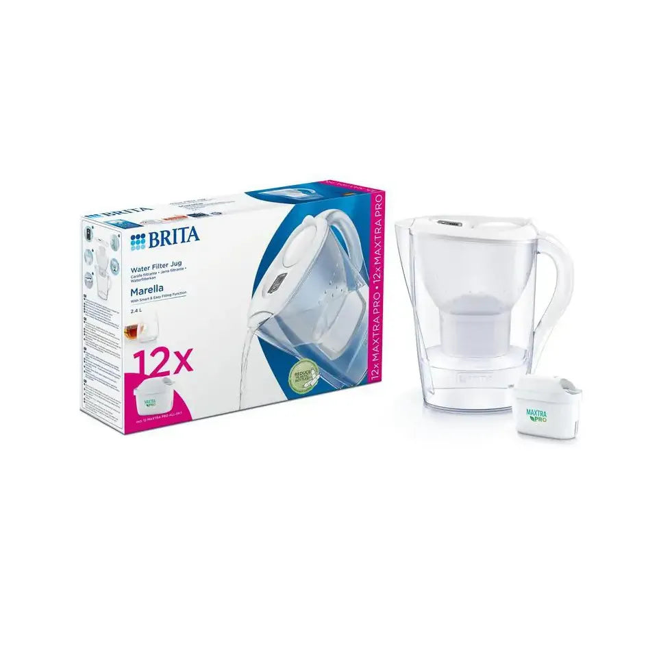 Brita Waterfilterkan Marella cool white+12 maxtra filter