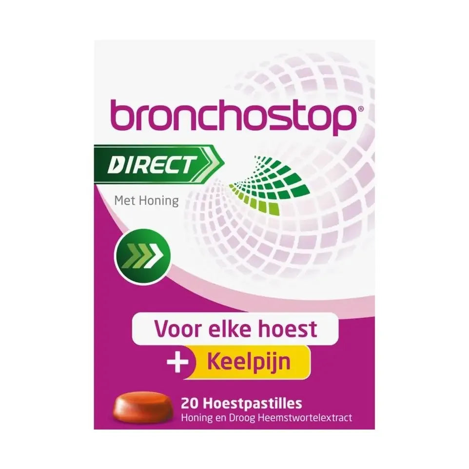 Bronchostop Direct honing 20 pastilles