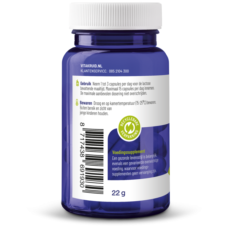 Vitakruid Lactase OptiFerm 3000 fcc 90 vcaps