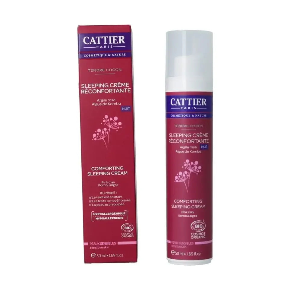 Cattier Nachtcreme kalmerend gevoelige huid 50 ml