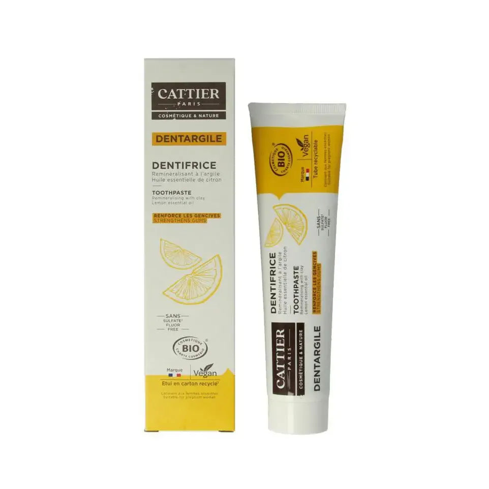 Cattier Tandpasta citroen 75 ml
