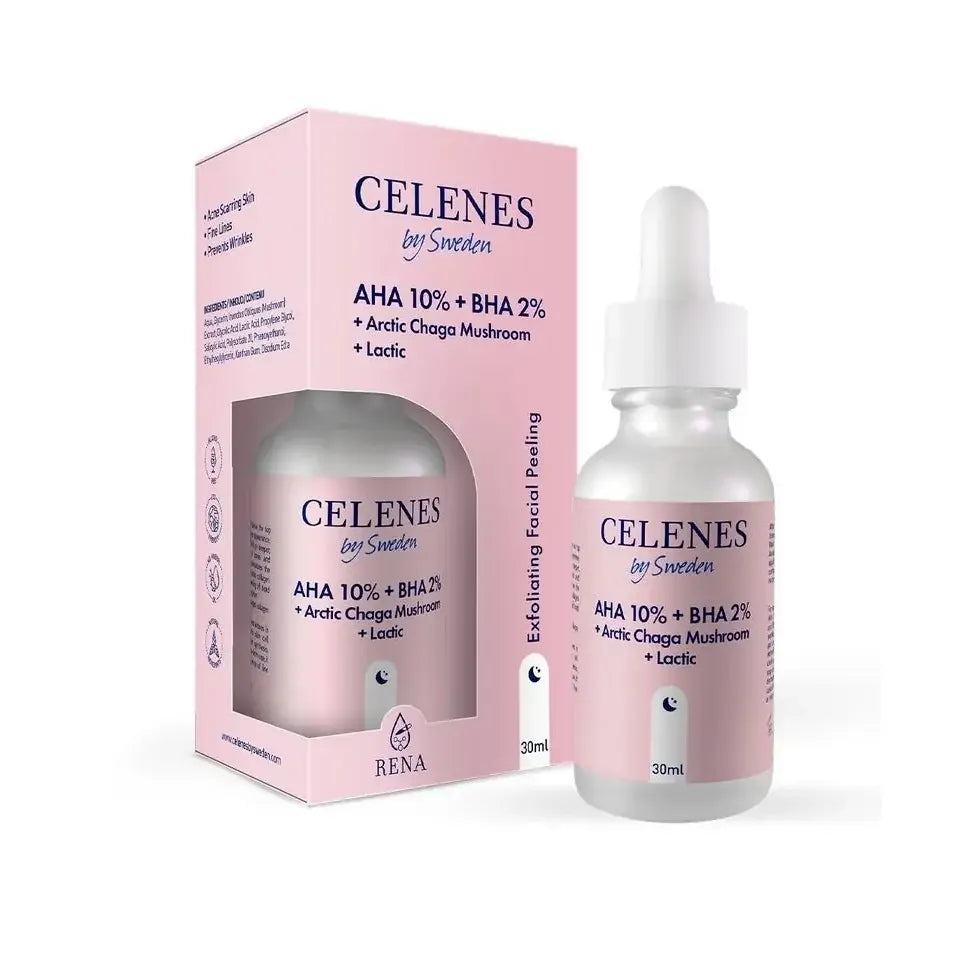 Celenes Gezichtsserum AHA, BHA en Chaga mushroom 30 ml