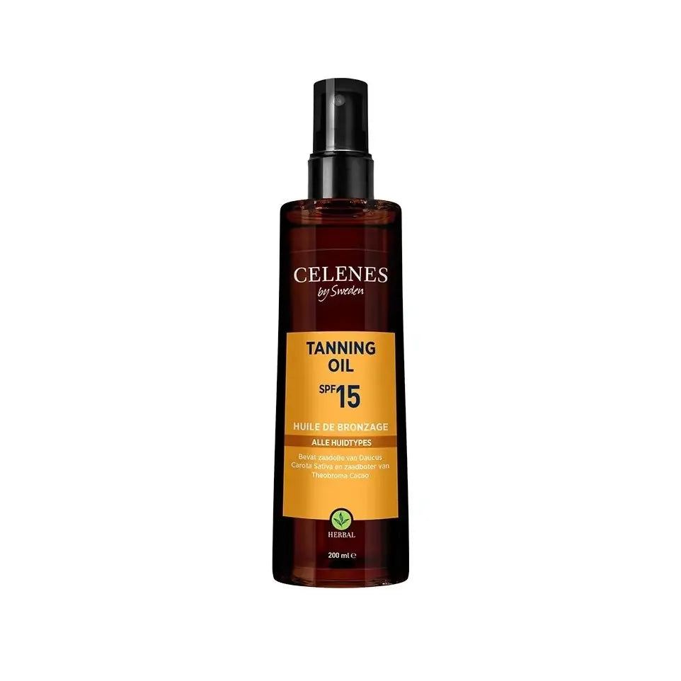 Celenes Herbal Bruiningsolie all-skin types SPF15 200 ml