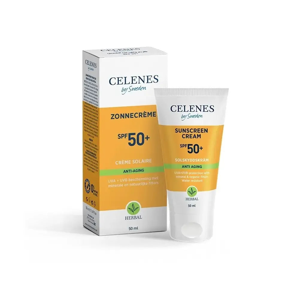 Celenes Herbal Zonnebrandcrème anti-aging SPF50 50 ml