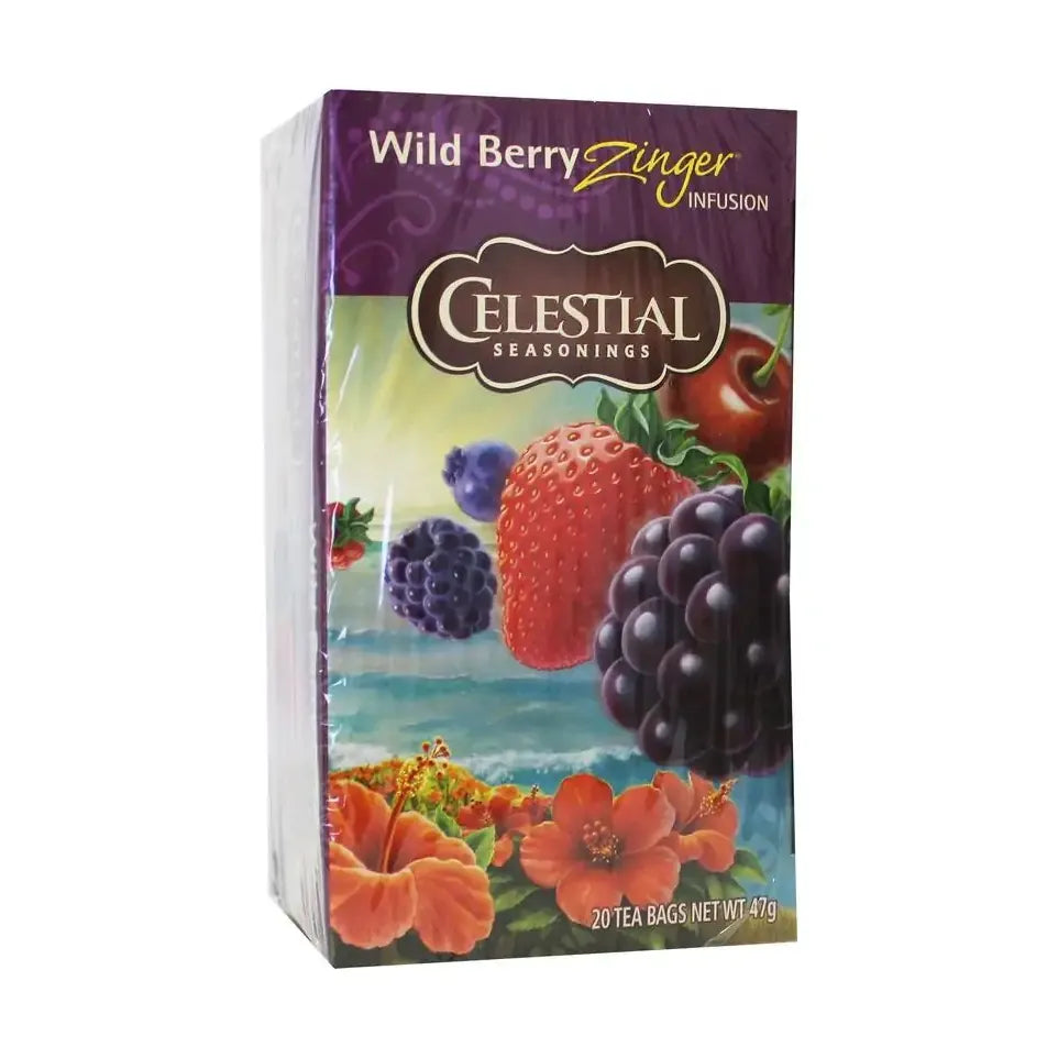 Celestial Season Wild berry zinger herb tea 20 zakjes