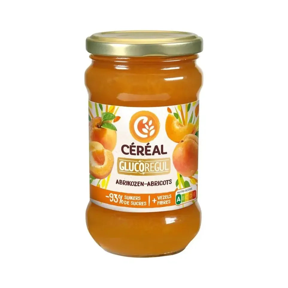 Cereal Abrikozenjam minder suikers 320 gram