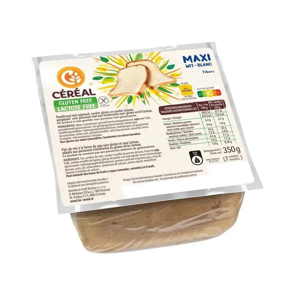 Cereal Maxi wit brood gluten en lactosevrij 350 gram