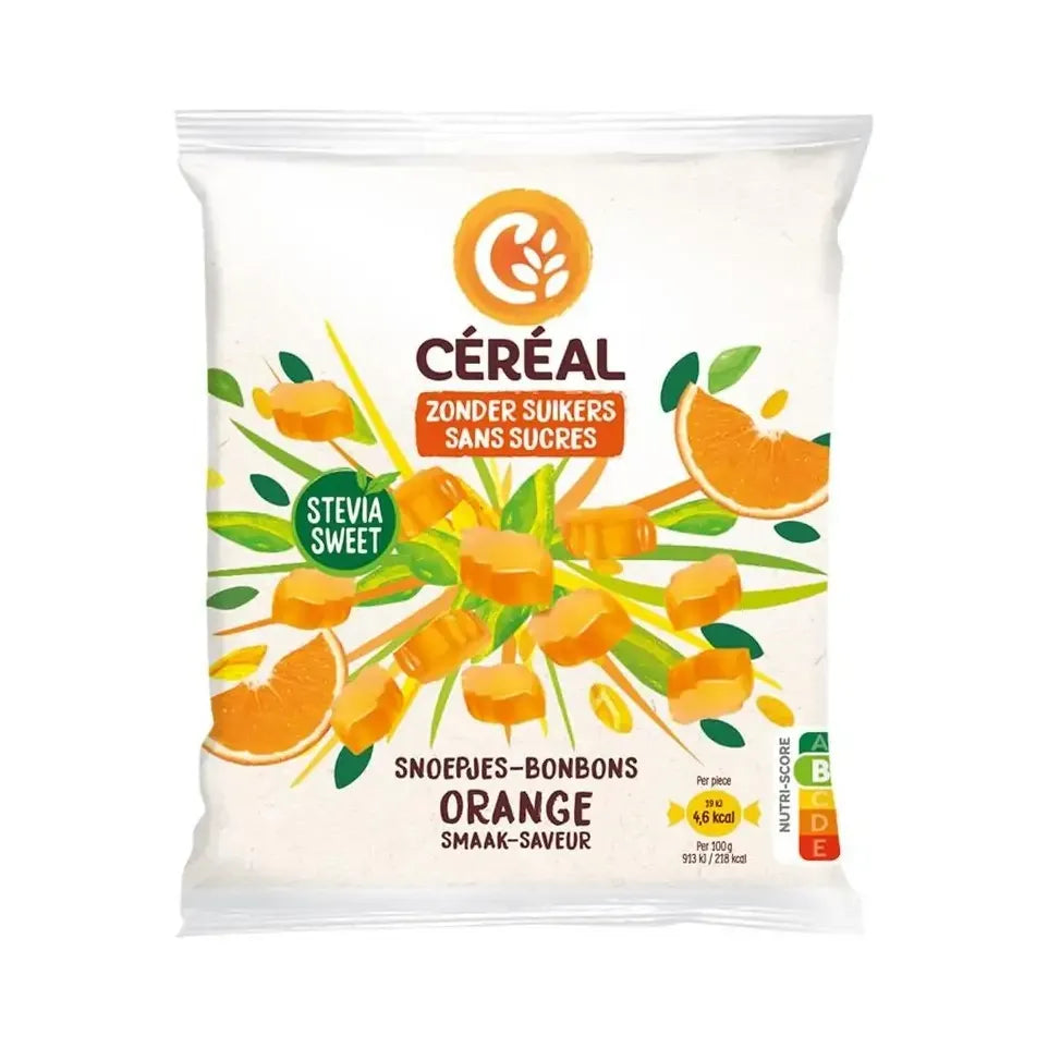 Cereal Snoep orange stevia 120 gram