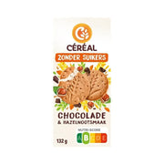 Cereal Zandkoek hazelnoot choco zonder suikers 132 gram