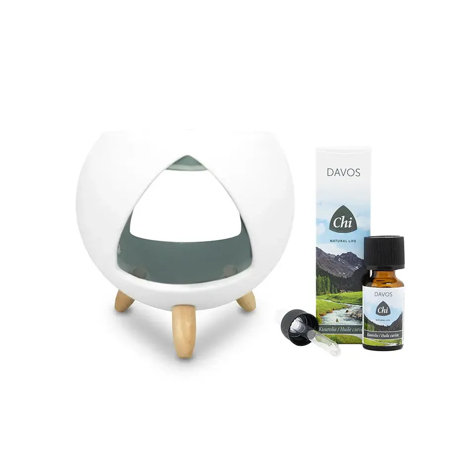 Chi Natural Life Cozy aromabrander + Davos olie