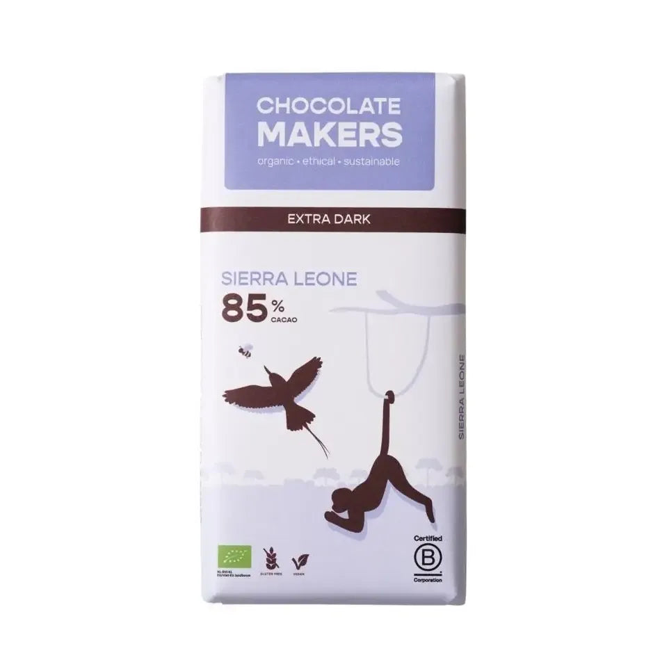 Chocolatemakers little bee eater 85% puur biologisch 80 gram