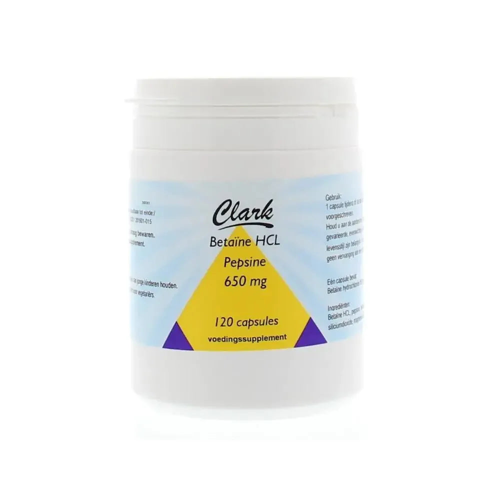 Clark Betaine HCL 650 120 capsules