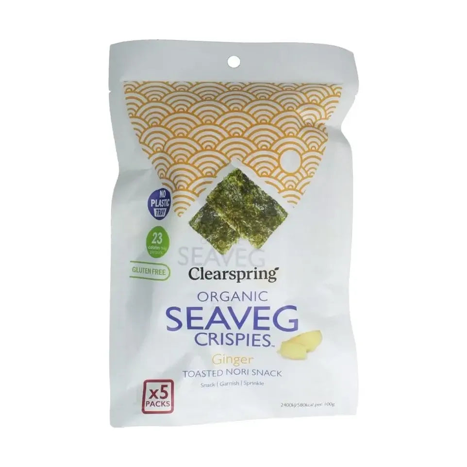 Clearspring Seaveg - crispies ginger multipack biologisch 20