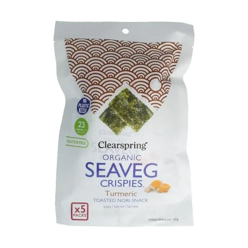 Clearspring Seaveg - Crispies turmeric multipack biologisch 20