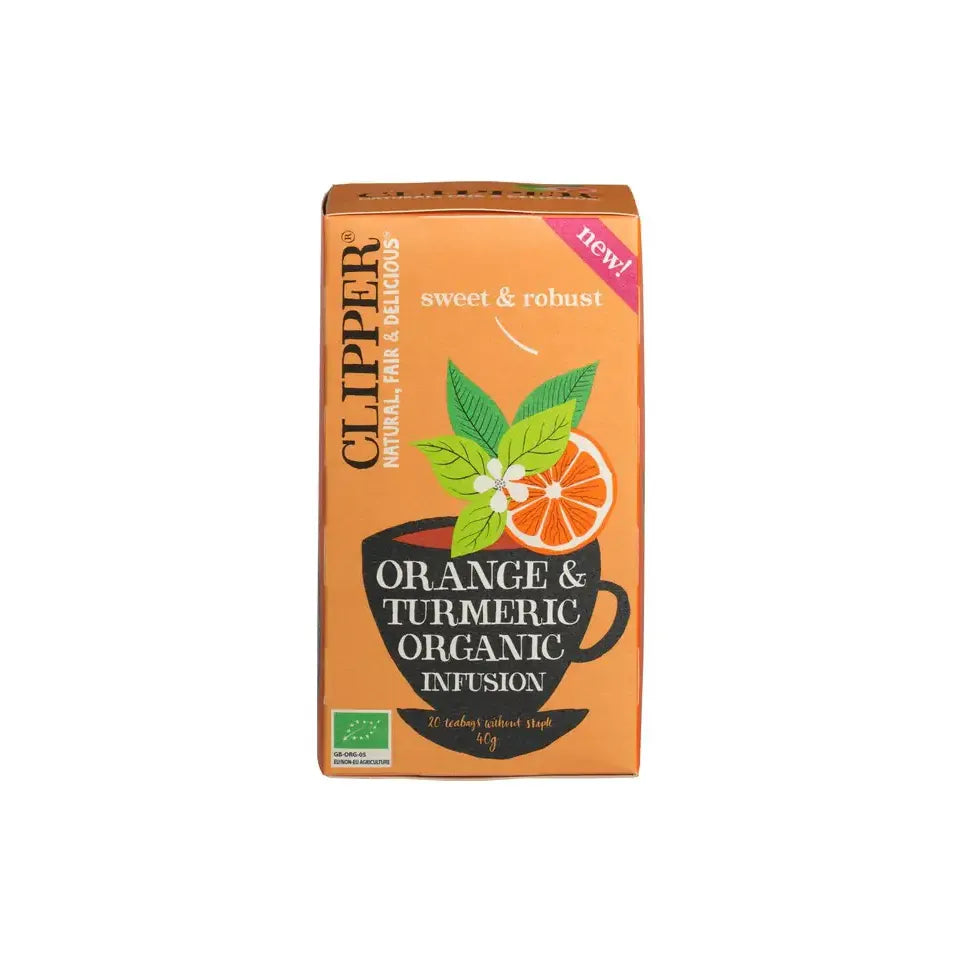 Clipper Orange & turmeric infusion 20 zakjes
