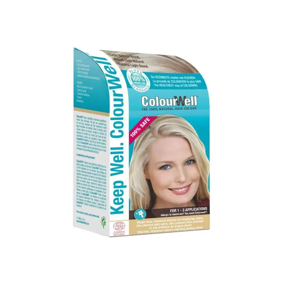 Colourwell 100% Natuurlijke haarkleur licht natuur blond 100