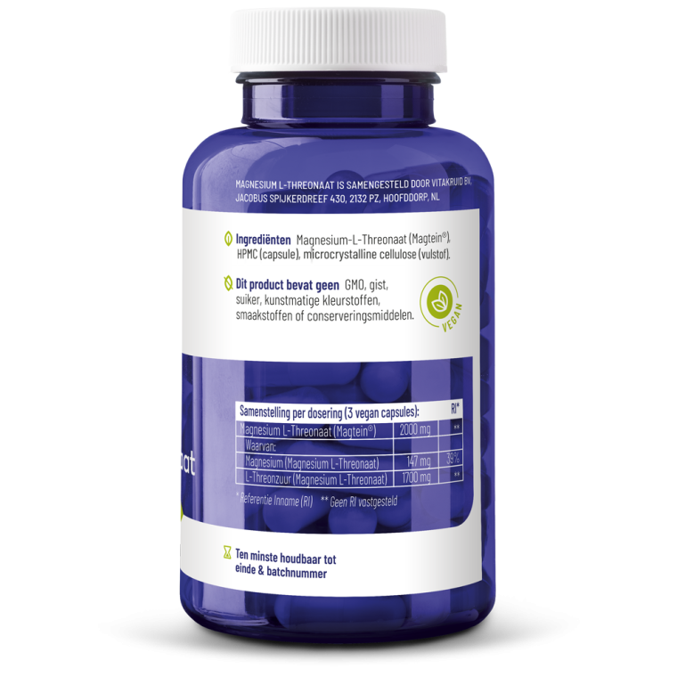 Vitakruid Magnesium L-Threonaat 90 vcaps